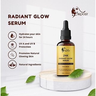 Agriveda 24K Radiant Glow Serum Gold Nicotinamide Liquid Face Serum (30 Ml) Agriveda 24K Radiant Glow Serum Gold Nicotinamide Liquid Face Serum (30 Ml)
