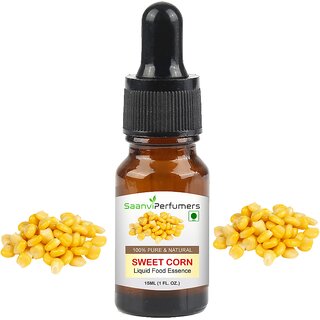 Saanvi Perfumes Sweet Corn Food Flavour Essence 15ml Liquid Food Essence Saanvi Perfumes Sweet Corn Food Flavour Essence 15ml Liquid Food Essence
