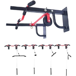                       Protoner multy grip chin up bar with lats triceps and shoulder extension,punching bag hanger and 360 degree rotation puL                                              