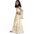 Kid Kupboard Cotton Girls Lehanga, Choli and Dupatta Set, Light Yellow, Sleeveless, 8-9 Years KIDS6476