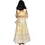 Kid Kupboard Cotton Girls Lehanga, Choli and Dupatta Set, Light Yellow, Sleeveless, 8-9 Years KIDS6476