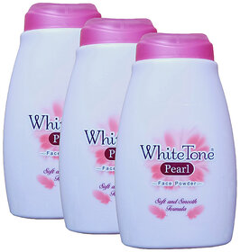 White Tone Pearl Face Talc With Soft And Smooth Formula 75gm Pack Of 3