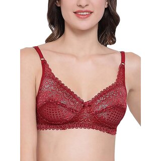 Minha Women's Net Non Padded Wire Free Full Coverage Bra Minha Women's Net Non Padded Wire Free Full Coverage Bra