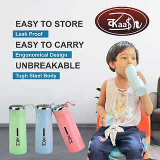                       Kaash collections Smart LED Temperature Display Indicator Insulated Stainless Steel Hot  Cold Flask Bottle-White-500 ml                                              