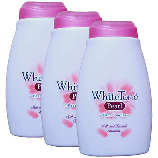 White Tone Pearl Face Talc With Soft And Smooth Formula 75gm Pack Of 3 White Tone Pearl Face Talc With Soft And Smooth Formula 75gm Pack Of 3