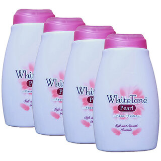 White Tone Pearl Face Talc With Soft And Smooth Formula 75gm Pack Of 4 White Tone Pearl Face Talc With Soft And Smooth Formula 75gm Pack Of 4