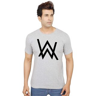                       Tee Town Graphic Print Men Round Neck Grey T-Shirt                                              