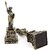 Antique Finish Statue of Liberty 18cm Souvenir Metal Miniature Statue (7161K)