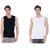 Roundfeet Men Rib Muscle Vest and Men's Regular Fit Tank Top Pack of 2