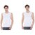Roundfeet Men Rib Muscle Vest and Men's Regular Fit Tank Top Pack of 2