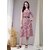 Rayon Floral Print Sleeveless V-neck A-line Dress for Women