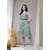 Rayon Floral Print Sleeveless V-neck A-line Dress for Women