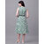 Rayon Floral Print Sleeveless V-neck A-line Dress for Women