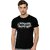 Tee Town Typography Men Round Neck Black T-Shirt