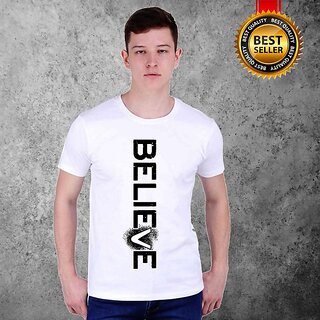                       Printed Men White T-Shirt                                              