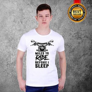                       Graphic Print Men White T-Shirt                                              