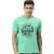 Tee Town Typography Men Round Neck Light Green T-Shirt