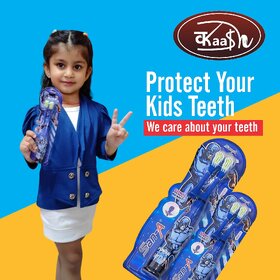 Kaash Kids Cartoon Printed Electric Toothbrush Extra Soft Toothbrush for Kids - Blue