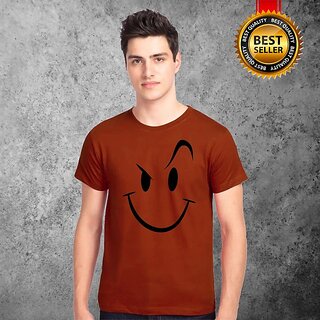                       Graphic Print Men Maroon T-Shirt                                              