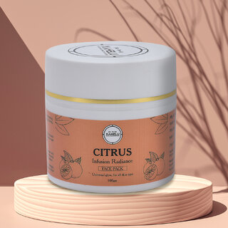                       Citrus Radiance Infusion Face Pack 100g/3.5 Oz with Fullers earth - All Skin Type for Male/Female - Ayush Certified                                              