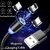 Magnetic Ultra Fast Charging Cable, 360 Degree 3in1 Jack, LED Indicator Light Cable Compatible with All Type-C| Micro USB| Smartphone, Android and iOS Smartphone (Multi Color)