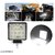 EX16FW2P 16 LED Fog Light Waterproof Square Led Flood Lamp Offroad Driving Work Light for Bikes Cars and Motorcycle (48W, White Light)