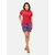 Women Maroon Polo T-shirt