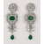 LaaLi Silver Plated White,Green Alloy Necklace Set