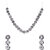 LaaLi Silver Plated White Alloy Necklace Set