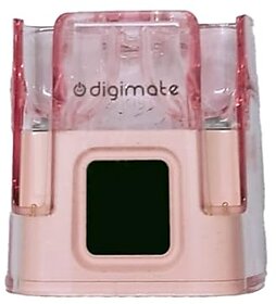 Digimate Zippods 2.0 Earbuds with Charging Case 15 Hours Play Time Bluetooth Version 3 with MIC (DG-EP05, Pink)