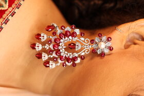 Ruby Crystal Earring