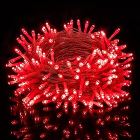 DAYBETTER Red 15M String Light, Rice Light, Diwali Decorative Ladi Light Pack of 1