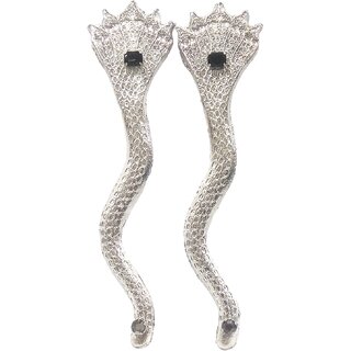 Ratna Jadit Silver Plated Nag-Nagin Joda / Snake Pair For Kaal Sarp Yog / Dosha Ranga Remedy / Lead Snake 2 Pcs. Ratna Jadit Silver Plated Nag-Nagin Joda / Snake Pair For Kaal Sarp Yog / Dosha Ranga Remedy / Lead Snake 2 Pcs.