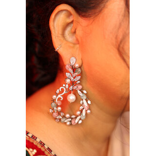                       Crystal Diamond Earrings                                              