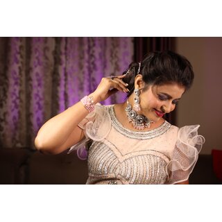                       Polki Nacklace With Earring                                              
