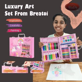 Kaash collections Watercolor/Color Set - Color Pencils + Water Colors + Crayons + Sketch Pens Best Birthday Gift for Kid