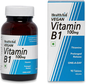 HealthAid I Vitamin B1 100 mg I Thiamin I 90 Tablets