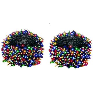                       DAYBETTER Multicolor 20M String Light, Rice Light, Diwali Decorative Ladi Light Pack of 2                                              