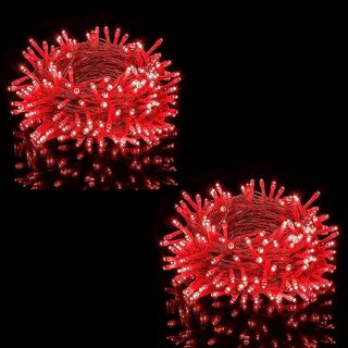 DAYBETTER Red 15M String Light, Rice Light, Diwali Decorative Ladi Light Pack of 2 DAYBETTER Red 15M String Light, Rice Light, Diwali Decorative Ladi Light Pack of 2