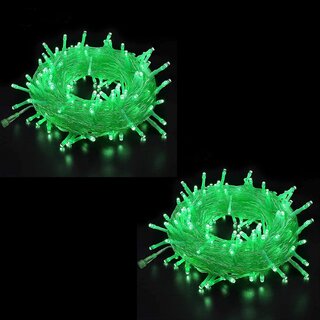 DAYBETTER Green 15M String Light, Rice Light, Diwali Decorative Ladi Light Pack of 2 DAYBETTER Green 15M String Light, Rice Light, Diwali Decorative Ladi Light Pack of 2