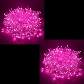 DAYBETTER Pink 15M String Light, Rice Light, Diwali Decorative Ladi Light Pack of 2 DAYBETTER Pink 15M String Light, Rice Light, Diwali Decorative Ladi Light Pack of 2