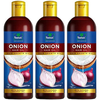                       Parachute Onion With Natural Coconut Hair Oil 200ml Pack Of 3                                              