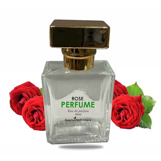                       Saanvi Perfumers Rose Perfume Spray  Long Lasting Fragrance Eau de Parfum - 50 ml (For Men  Women)                                              