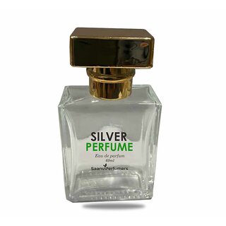                       Saanvi Perfumers Silver Perfume Spray  Long Lasting Fragrance Eau de Parfum - 50 ml (For Men  Women)                                              