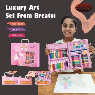 Kaash collections Watercolor/Color Set - Color Pencils + Water Colors + Crayons + Sketch Pens Best Birthday Gift for Kid