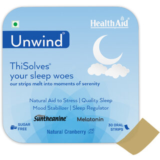 HealthAid I Unwind I ThiSolves I 30 Oral Strips HealthAid I Unwind I ThiSolves I 30 Oral Strips