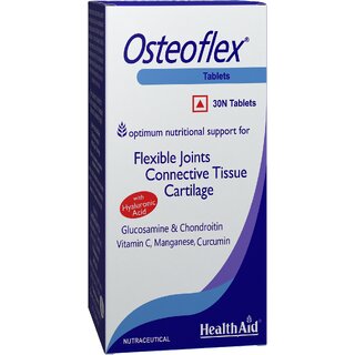                       HealthAid I Osteoflex I Glucosamine HCI I Chondroitin Sulphate I Turmeric I Hyaluronic Acid I Vitamin C I Manganese I 30 Tablets                                              