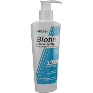                       HealthAid I Biotin Shampoo with Keratin I Collagen 200 ml                                              