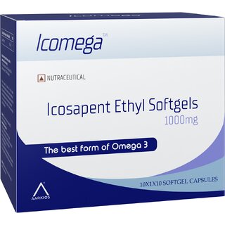                       Aarkios Icomega ( Icosapent Ethyl Softgels 1000mg )                                              