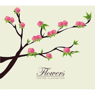                       Self Adhesive 76 cm Wall Sticker (Pack of 1)                                              